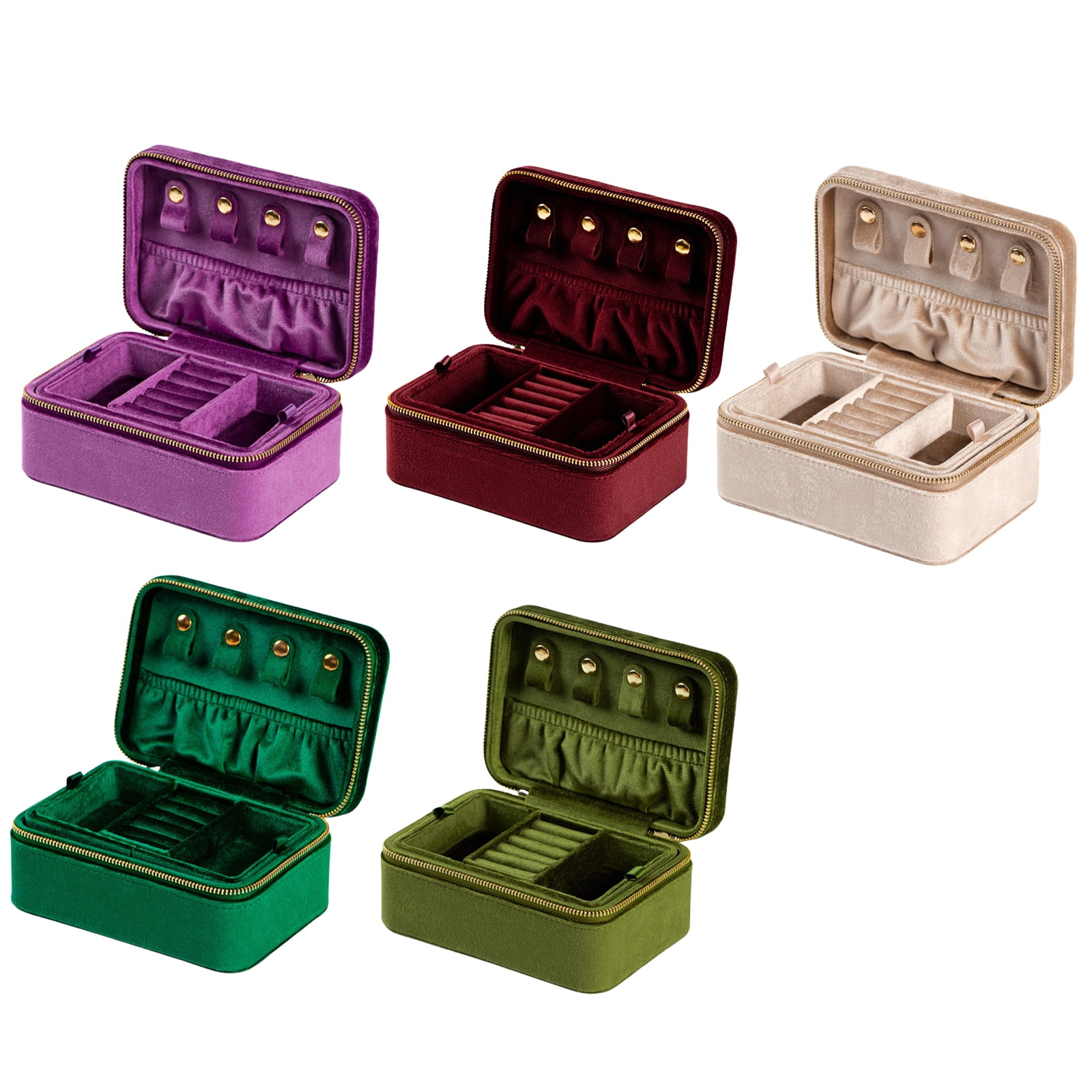Travel Display Box Jewelry Storage Box Elegant Jewelry Case Jewelry Organizers for Earring Rings Necklace