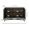 thumbnail image 5 of Evelyn&Zoe Modern/Contemporary 48" Wide Alder Brown Buffet Table, 5 of 7