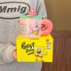 thumbnail image 1 of Taza de cerámica con mango grande de Bob Esponja, taza de agua para el hogar con tapa, muñeco de dibujos animados a prueba de polvo, taza Taza de Leche para pareja, 1 of 4