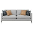 thumbnail image 4 of Apperson 3-piece Upholstered Track Arm Sofa Set Light Grey, 4 of 15
