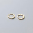thumbnail image 6 of QQTDFG 925 Sterling Silver Simple Thin Huggie Hoop Earrings A4268-Gold-11 mm, 6 of 8