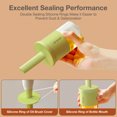 thumbnail image 4 of Glass Oil Dispenser Bottle With Silicone Basting Brush For Kitchen Cooking BBQ Grill Frying And Vinegar Application, 4 of 8