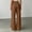 Brown, variant on DuoJiaJ Womens Wide Leg Pants, Soft Stretch Travel Ready Casual Bottoms Beige L