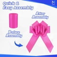 thumbnail image 6 of 23 Inch Giant Pink Car Gift Bow, Polypropylene Indoor / Outdoor Décor Bow By Mata1, 6 of 7