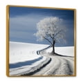thumbnail image 2 of Designart "Minimalistic Winter Views IV" Winter Landscape Floater Framed Wall Decor, 2 of 5