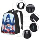 thumbnail image 2 of Fotbe Cute Gnomes in USA Mochila para Hombre y Mujer - Tela Oxford 600D Resistente - Mochila Impermeable de Gran Capacidad para Escuela, Viajes y Senderismo, 2 of 6