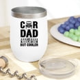 thumbnail image 2 of Car Dad Like a Regular Dad but Cooler, Car Lover or Enthusiast Father's Day, White 12oz Wine Tumbler, 2 of 5