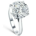 thumbnail image 3 of Pompeii 6 Ct Moissanite Solitaire Engagement Ring 10k White Gold (12mm stone) (,), 3 of 4
