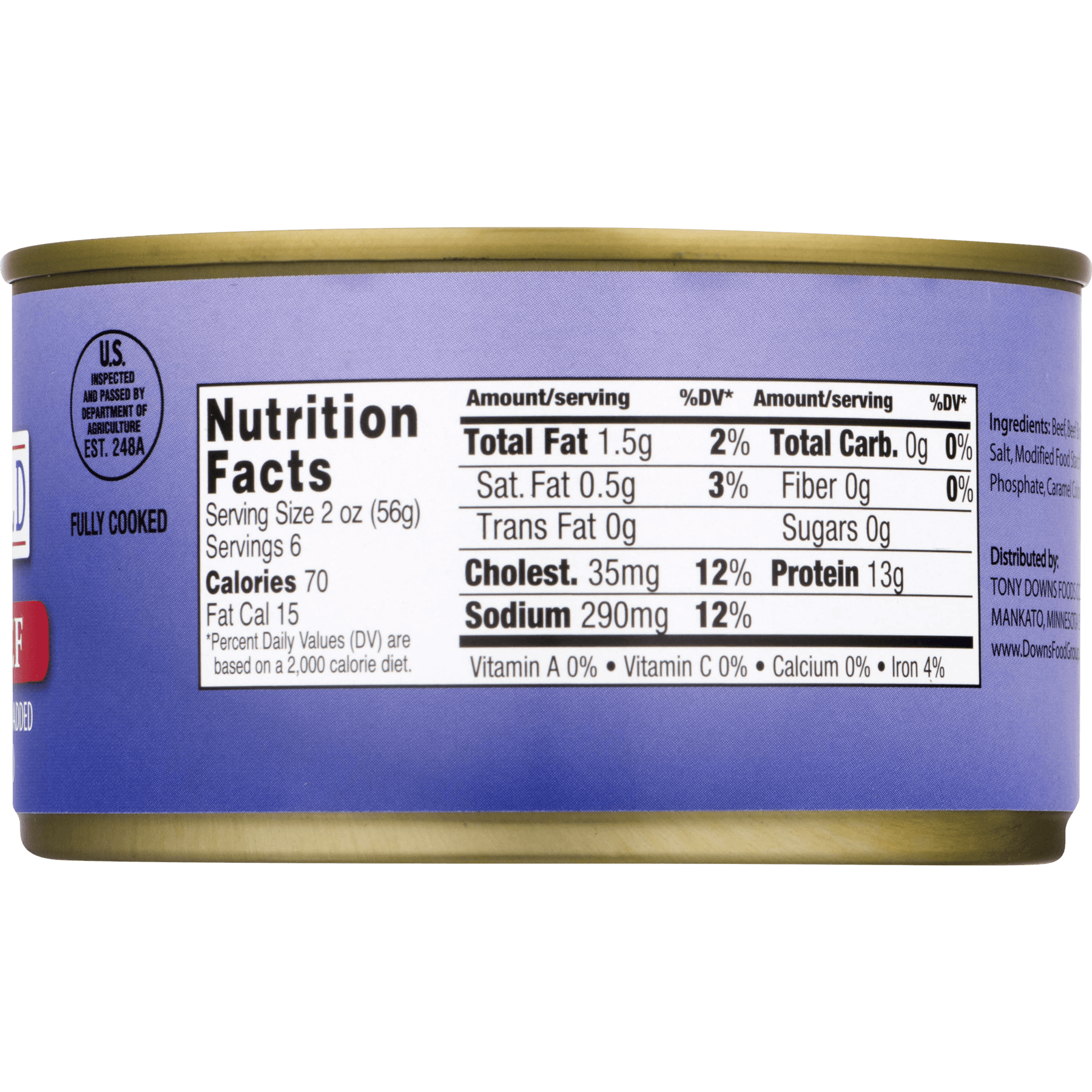 Butterfield Farms Roast Beef in Beef Broth, 12 oz Can