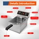 thumbnail image 3 of 10L Electric Deep Fryer, Removable Frying Basket Adjustable Temperature, Lid with Viewing Window and Odor Free Filter, 10.6 QT, 3 of 5