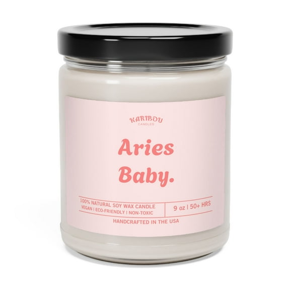 Aries baby for New born baby or birthday gift Scented Soy Candle, 9oz