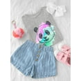 thumbnail image 3 of Panda Eating Bamboo T-Shirt Toddler -Image by Shutterstock,  4 Toddler, 3 of 4