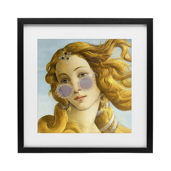 Stupell Industries Modern Day Venus Shades Black Framed Print Under Glass, design by Grotto Studios