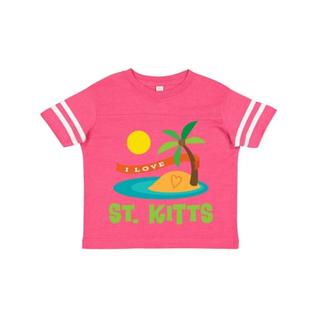 

Inktastic I Love St. Kitts Gift Toddler Boy or Toddler Girl T-Shirt