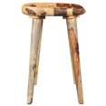 thumbnail image 3 of Tahoe 26" Traditional Indian Sheesham Solid Wood Counter Stool in Walnut, 3 of 11