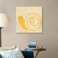thumbnail image 4 of Great Big Canvas "Best Friends - Snail"  by Chariklia Zarris Peach Black   Wrapped Canvas Print Wall Artwork, 4 of 7