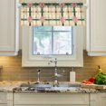 thumbnail image 2 of Yayeee Kitchen Valance Rod Pocket 54" x 18" Living Room Window Curtain, Retro Green Stars, 2 of 6
