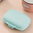 thumbnail image 4 of Ke1Clo 8 Compartments Daily Travel Organizer, Portable Pill Case with Double Lock for Pocket Purse, Small Storage Box for Suitcase Backpack Handbag, Blue, 4 of 6
