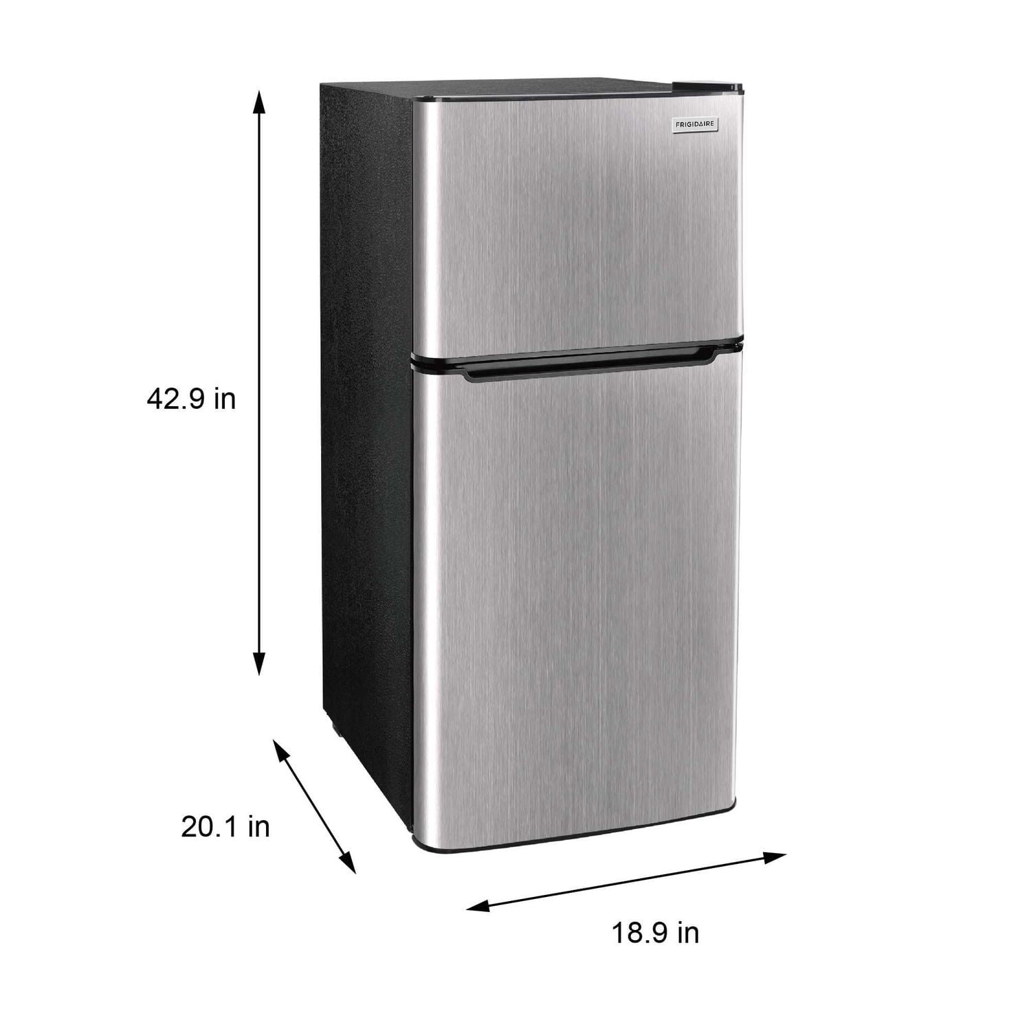 4.5 CU FT. STAINLESS STEEL 2 DOOR FRIDGE