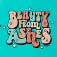 thumbnail image 6 of Wild Bobby Beauty From Ashes Groovy Font With Stars Vintage Women Slim Fit Junior Tee, Tahiti Blue, Medium, 6 of 6