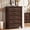 Walnut, variant on Buildhom Farmhouse 7-Drawer Dresser, 54" Wide Rustic Wood Chest with Roman Column for Bedroom, White