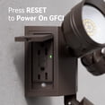 thumbnail image 3 of 4 Pack 30W Dual-Head LED Security Light with GFCI Outlets, Motion Sensor & Dusk to Dawn Floodlight, Wet Location, 5000K Daylight, ETL Listed, Brown, 3 of 9