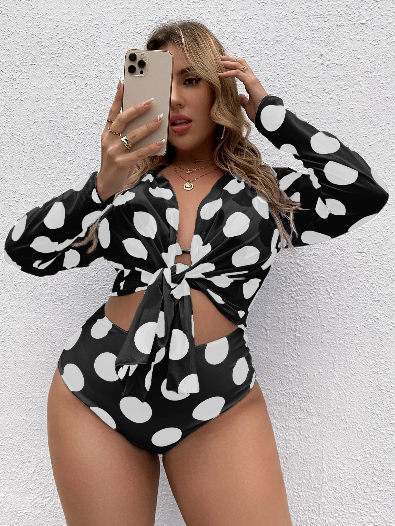 Black and White Boho Women's Plus Size 