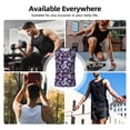 thumbnail image 5 of Daiia Pink purple rainbow flower butterfly Printed Men's Tank Tops,Casual Soft Sleeveless Gym Muscle Shirts Bodybuilding Tee-Large, 5 of 8