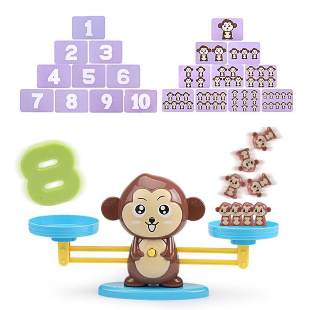 FDBF Monkey Mathematical Balance Digital Addition Counting Teaching for Children 