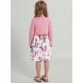 thumbnail image 4 of Usaibhir Toddler Girl Sleeveless Dresses and Long Sleeve Ruffle Cardigan 2 Piece Fall Outfits for 2-8T, 4 of 10
