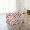 thumbnail image 4 of Natural Foldable Mattress, Botanic Leaf Pattern, 74.8" x 35.4", Pink Purple Lime Green, by Ambesonne, 4 of 6