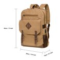 thumbnail image 2 of KAUKKO Mochila de Lona Vintage - Mochila para Exteriores de Gran Capacidad, Multifuncional y Duradera KF19, 16.2L（MARRÓN）, 2 of 4
