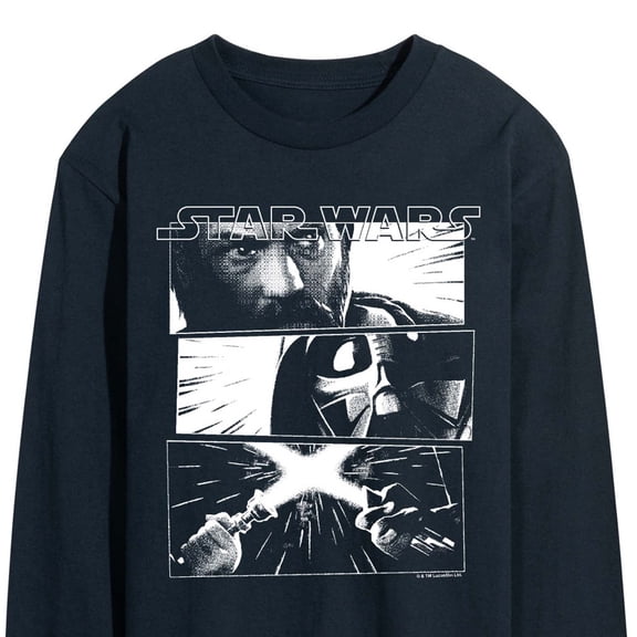 Star Wars - Obi Vader Men's Long Sleeve Graphic T-Shirt