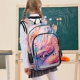 thumbnail image 7 of FORMRS Unisex School Backpack 17" Student Travel Bag with Laptop Compartment, Pink Dragon Pattern, 7 of 7