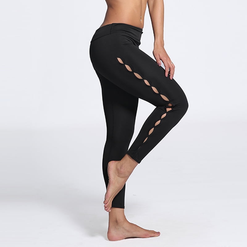 workout leggings with holes on the side
