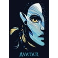 thumbnail image 2 of Girl's Avatar: The Way of Water Neytiri Face Logo Graphic Tee Navy Blue X Small, 2 of 4