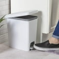 thumbnail image 2 of Sterilite 10.2 L Rectangular Step-on Wastebasket- White  10.2 L, 2 of 5