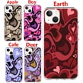 thumbnail image 2 of Funda Love Heart para iPhone 11, funda protectora fina, transparente, antiarañazos, de TPU, diseñada para iPhone 11 de 6,1 pulgadas, 12, 13, XR, XS MAX, 8, 7, 6, 5, SE 2020, bonita funda de corazón, 2 of 4