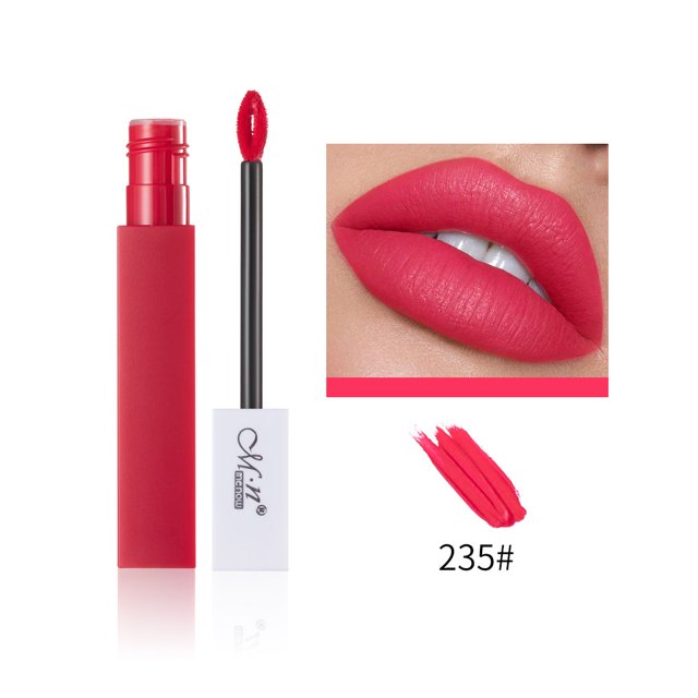 XWSHYW Lápiz Labial Lip Glaze Lápiz Labial Brillo de Labios Brillo de Labios Estilo Mate Mate Taza Antiadherente