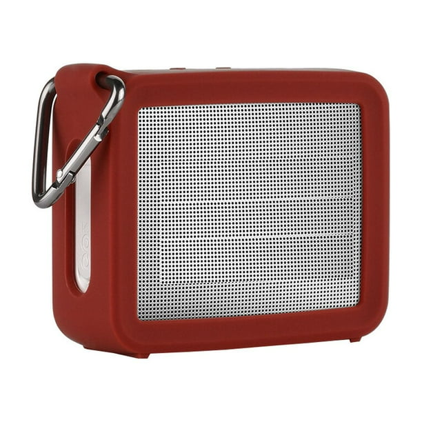 Cateissary Funda de silicona duradera funda protectora para altavoz GO 2 GO2 Cables de audio/vídeo Rojo