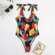 thumbnail image 2 of Moda mujer cómodo traje de baño fruta impresa vendaje espalda descubierta siamés traje de baño OAVQHLG3B Store  lin121212, 2 of 4