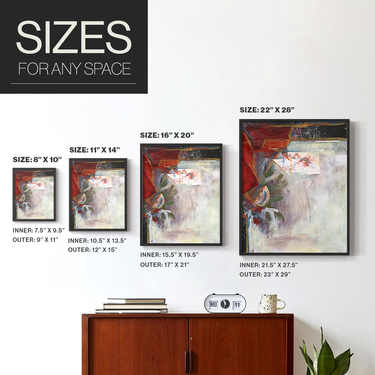 City Life III Framed Print in Black Solid Wood Framed Print No Nail Hanging