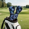 thumbnail image 5 of Yuyamidu Sea Turtle Golf Club Head Covers PU Leather Driver Headcover, Butterfly Fairway Wood Head Cover, Hibiscus Hybrid Head Cover, 5 of 8