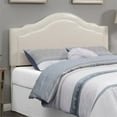 thumbnail image 2 of Edmond Cream Faux Leather Upholstered Queen Headboard, 2 of 10