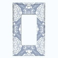 thumbnail image 5 of Metal Light Switch Plate Cover Mandala Gray White Floral Pattern Damask MDL077, 5 of 13