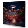 thumbnail image 2 of Designart "Pink Captivating Perfume Glasswork" Fashion Perfume Wall Art Living Room, 2 of 5