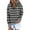 Gray, variant on QUINDOS Womens Hoodies with Zippers Zip up Quarter Zip Striped Womens Sweatshirts Casual Crew Neck Long Sleeve Graphic Pullover Tops