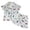 White, variant on Toddler Boy Outfits 2 Piece Cartoon Print Lapel Short Sleeve Button Top And Shorts Loungewear Baby Boys' Clothing Sets Size 18-24 Months