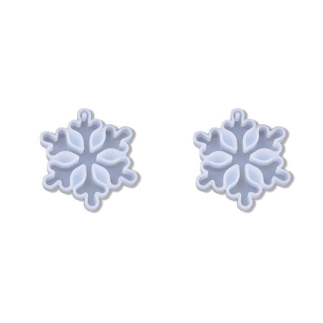 Molde de silicona de copo de nieve Injueey 2piezas Tipo 1