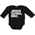 thumbnail image 3 of Inktastic Jesus Saves Bro Christian Boys or Girls Long Sleeve Baby Bodysuit, 3 of 5